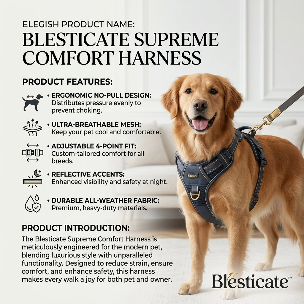 🐕 Blesticate™ Supreme Comfort Harness